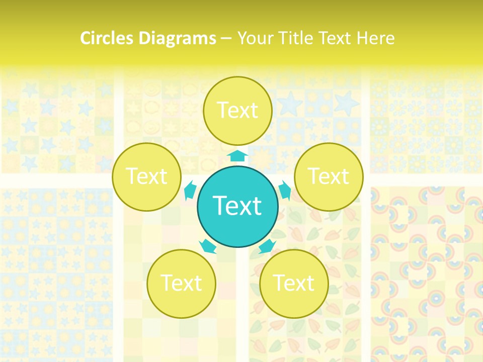 Pattern Yellow Ornament PowerPoint Template