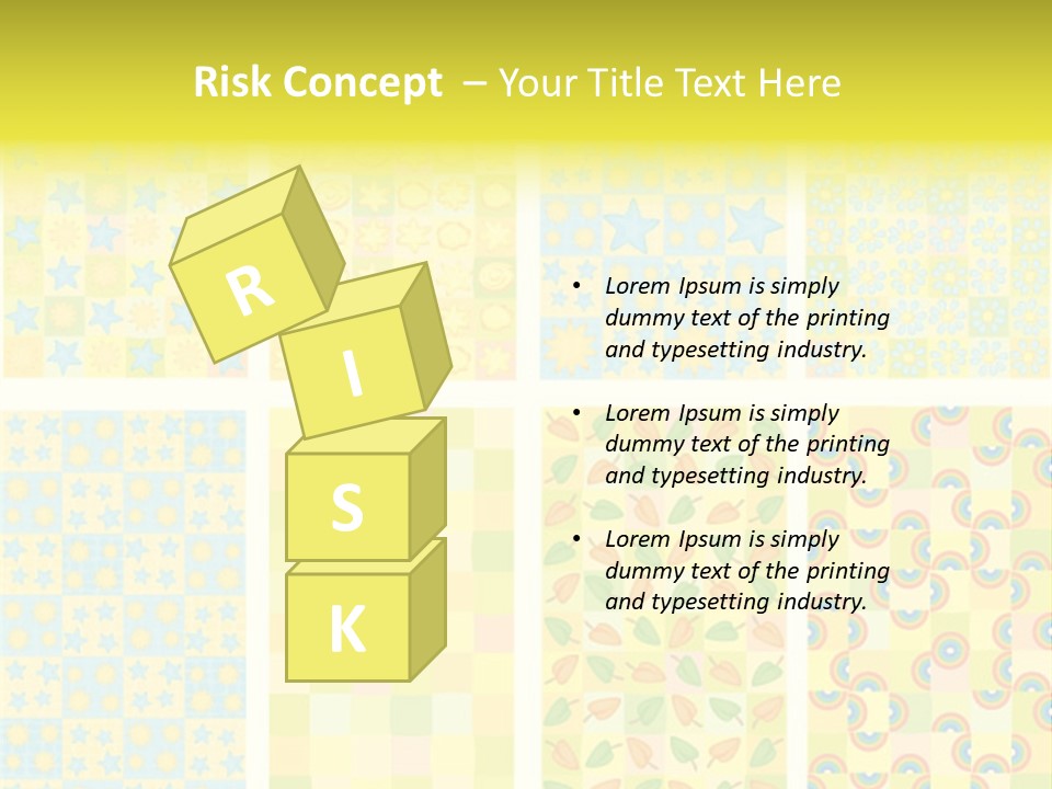 Pattern Yellow Ornament PowerPoint Template