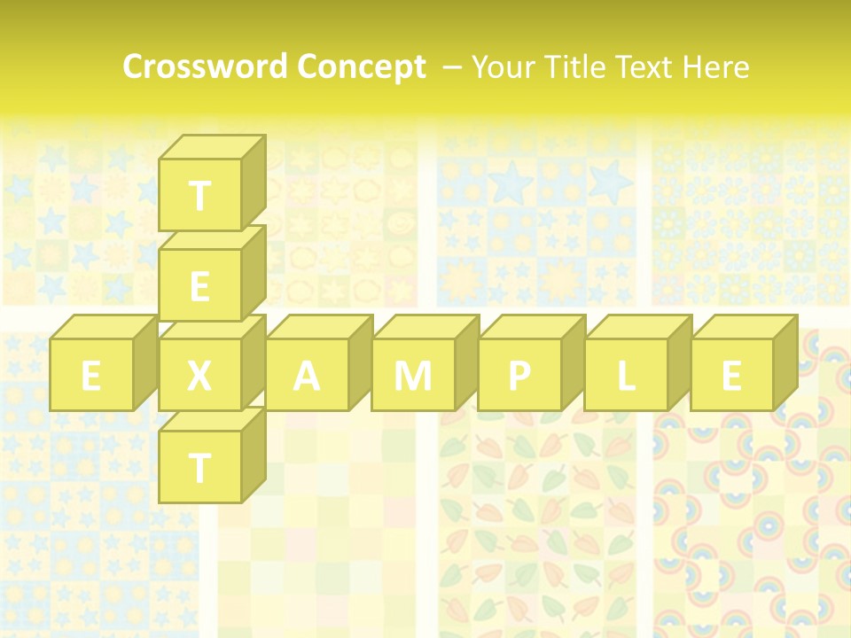 Pattern Yellow Ornament PowerPoint Template