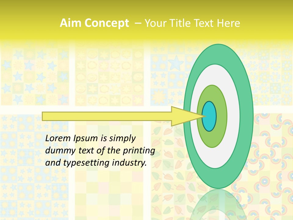 Pattern Yellow Ornament PowerPoint Template