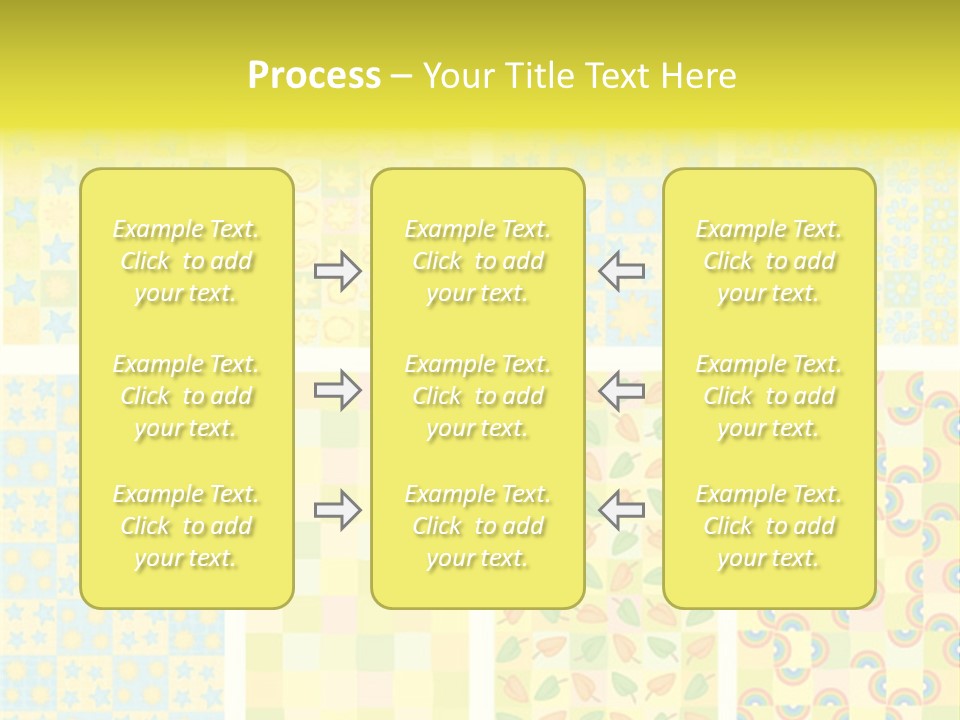 Pattern Yellow Ornament PowerPoint Template