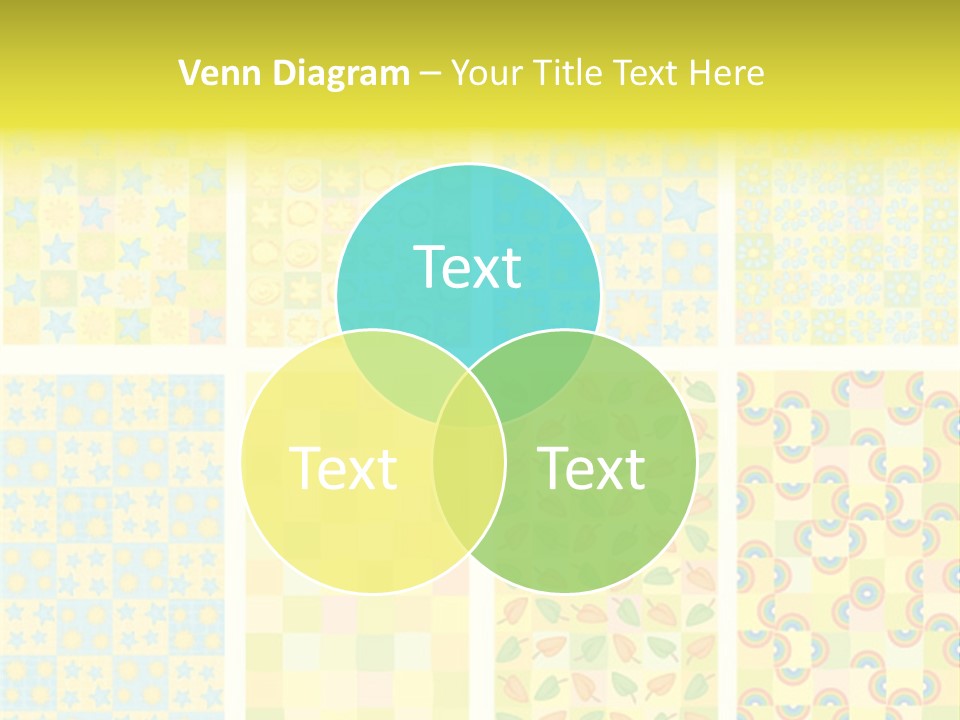 Pattern Yellow Ornament PowerPoint Template