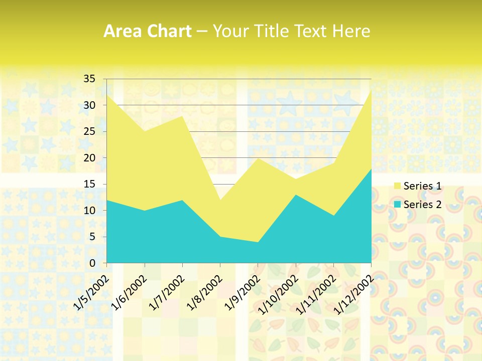 Pattern Yellow Ornament PowerPoint Template