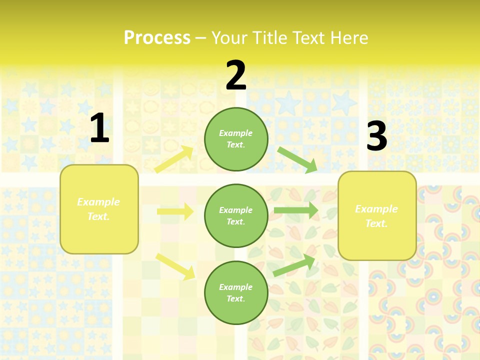 Pattern Yellow Ornament PowerPoint Template