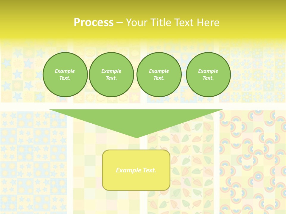 Pattern Yellow Ornament PowerPoint Template