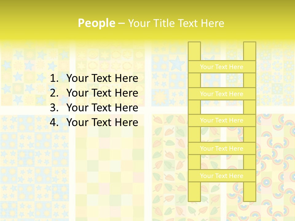 Pattern Yellow Ornament PowerPoint Template