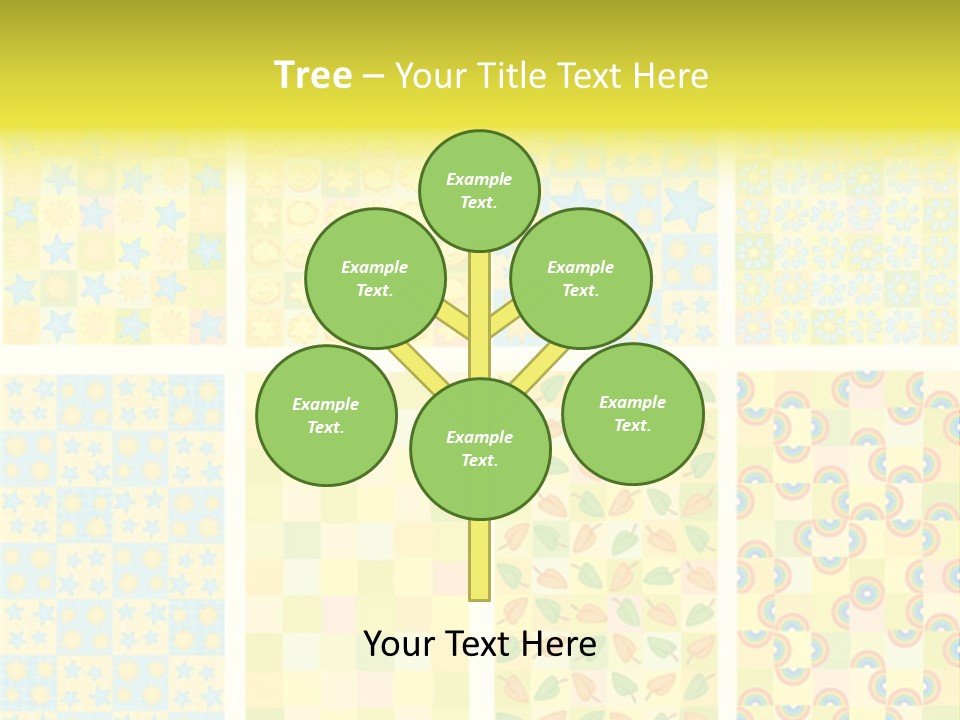 Pattern Yellow Ornament PowerPoint Template