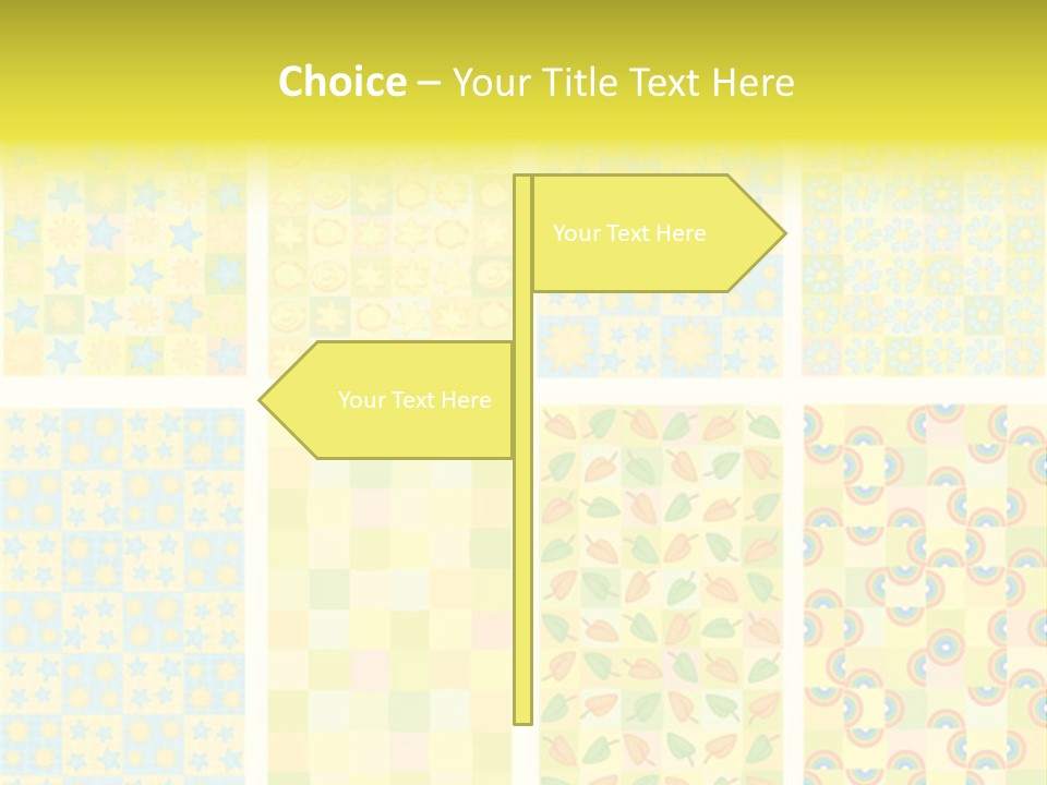 Pattern Yellow Ornament PowerPoint Template