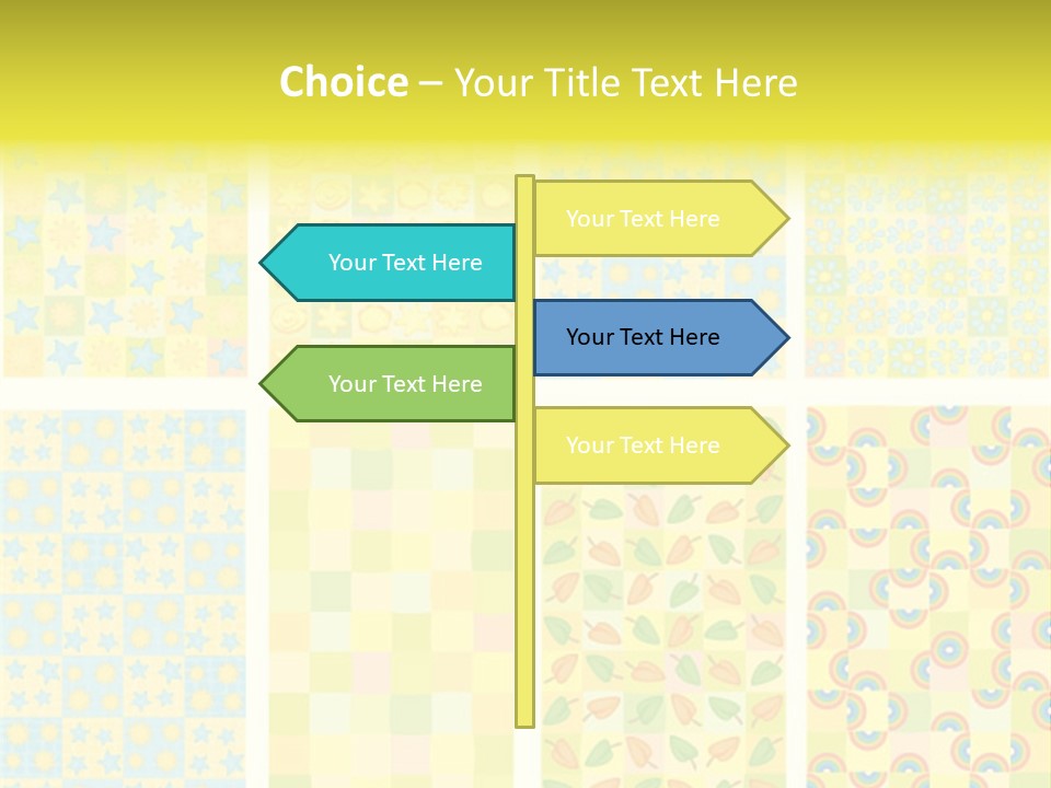 Pattern Yellow Ornament PowerPoint Template