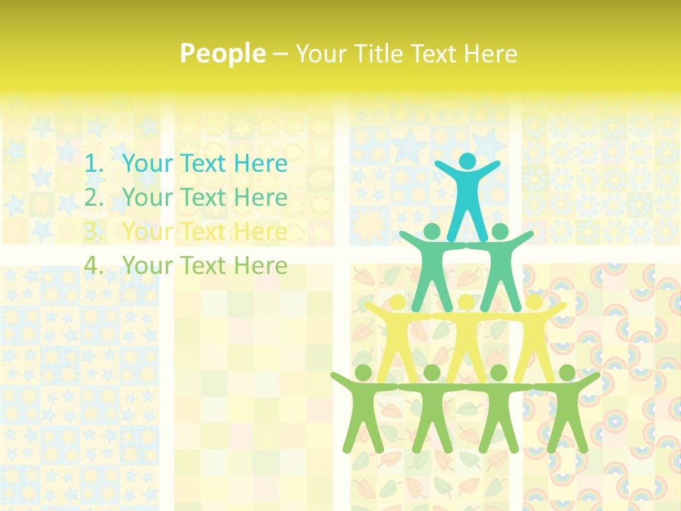 Pattern Yellow Ornament PowerPoint Template