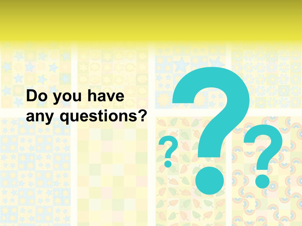 Pattern Yellow Ornament PowerPoint Template