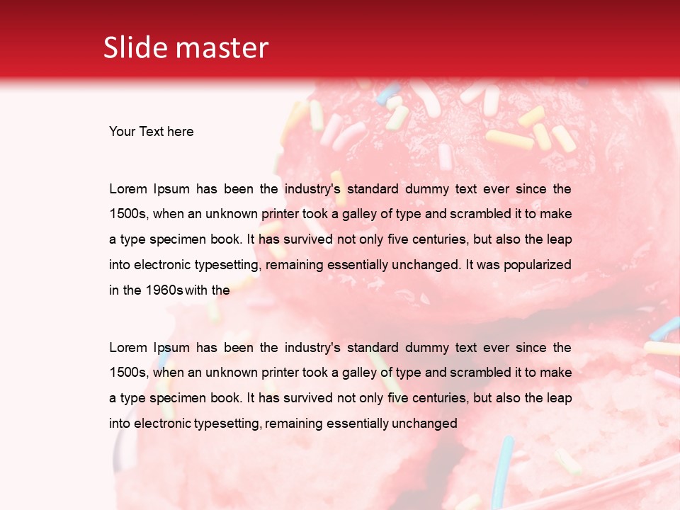 Cup Refreshing Cute PowerPoint Template