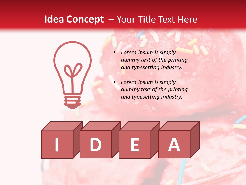 Cup Refreshing Cute PowerPoint Template