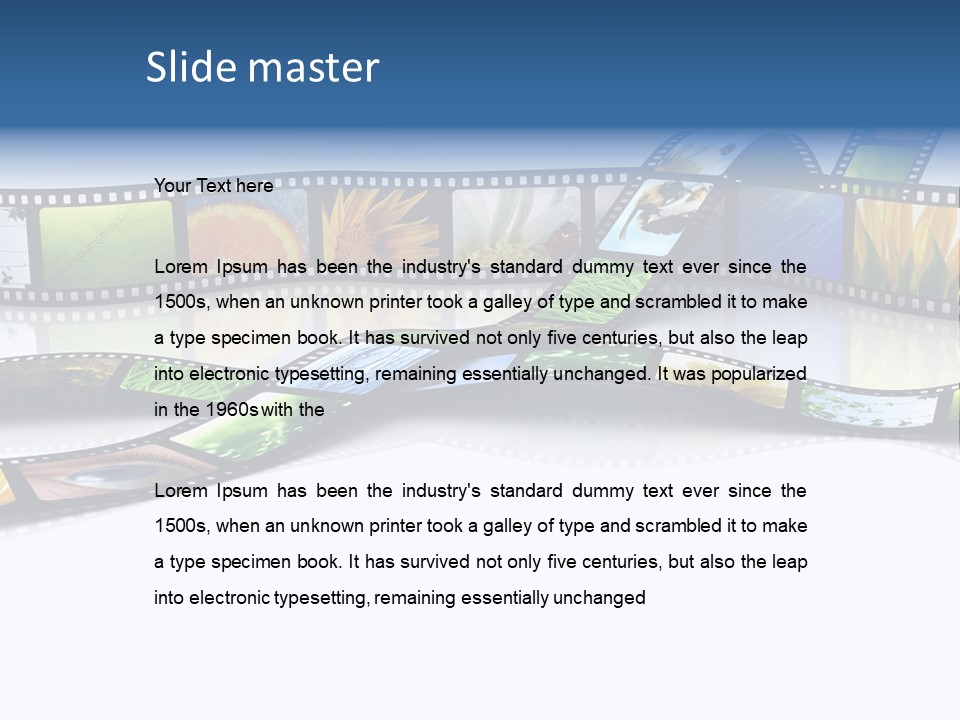 Movie Frame Camera PowerPoint Template