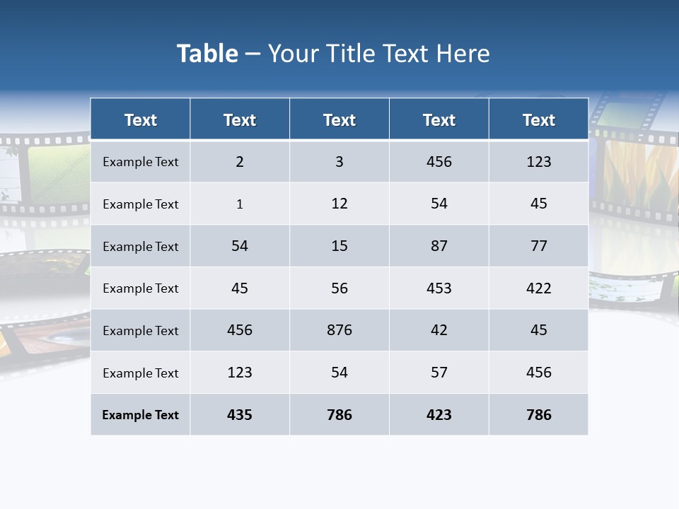 Movie Frame Camera PowerPoint Template
