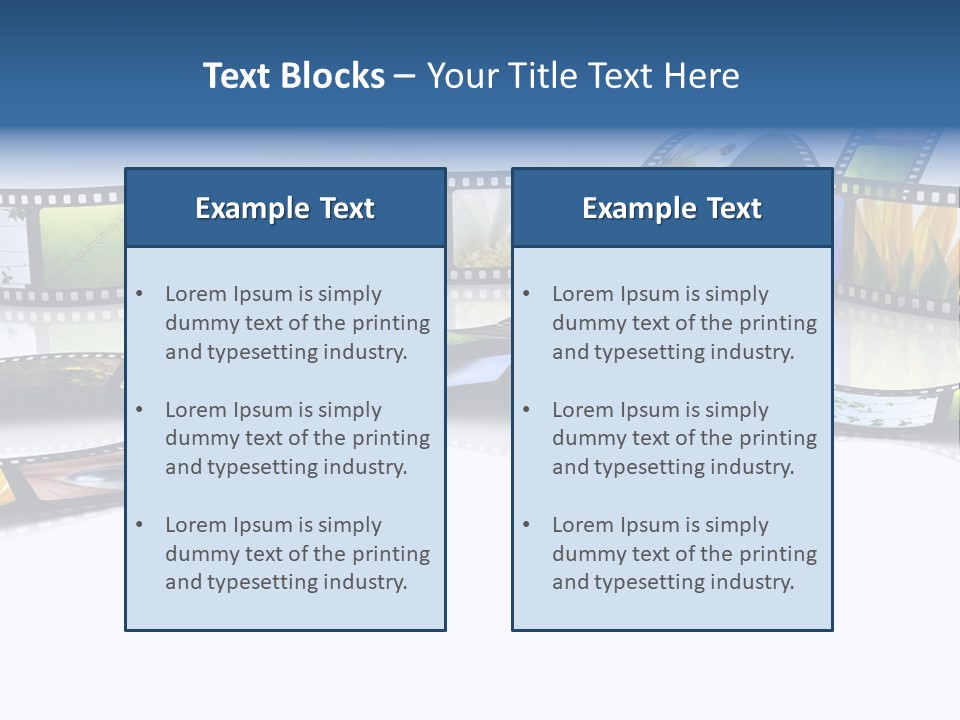 Movie Frame Camera PowerPoint Template