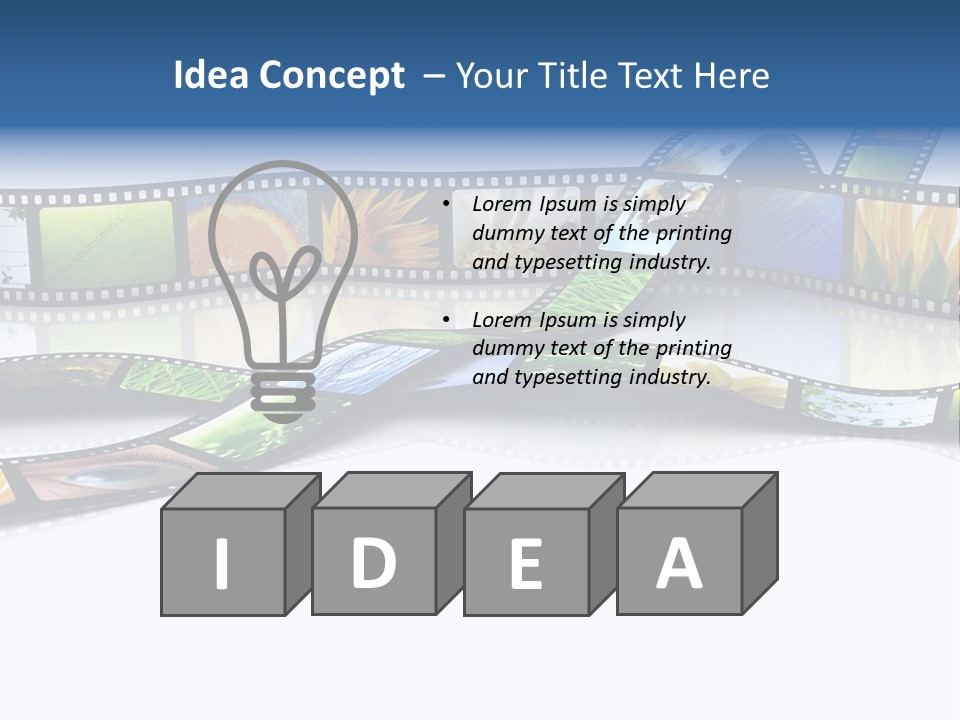 Movie Frame Camera PowerPoint Template