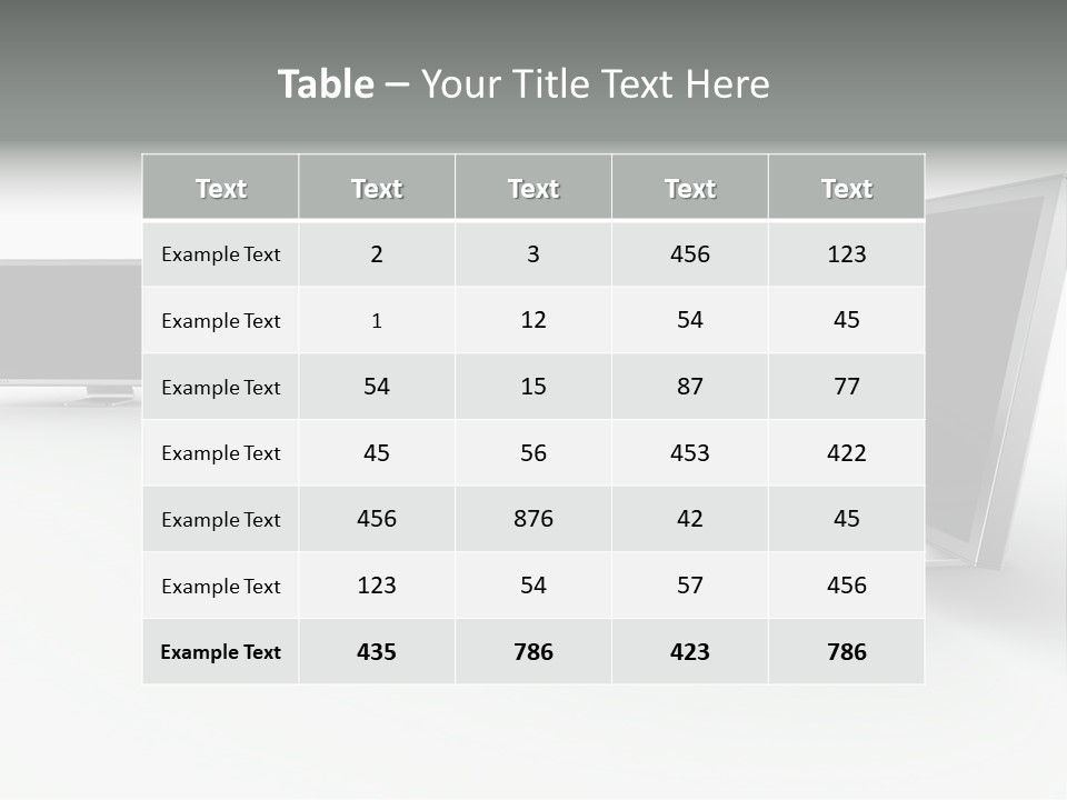 A Row Of Televisions Sitting In Front Of Each Other PowerPoint Template