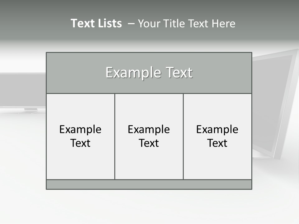 A Row Of Televisions Sitting In Front Of Each Other PowerPoint Template