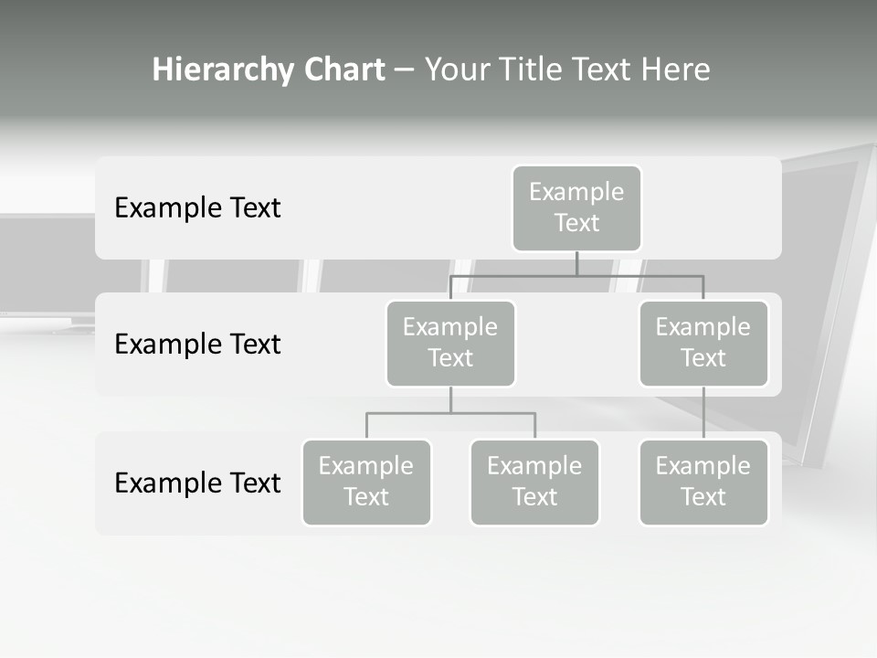 A Row Of Televisions Sitting In Front Of Each Other PowerPoint Template