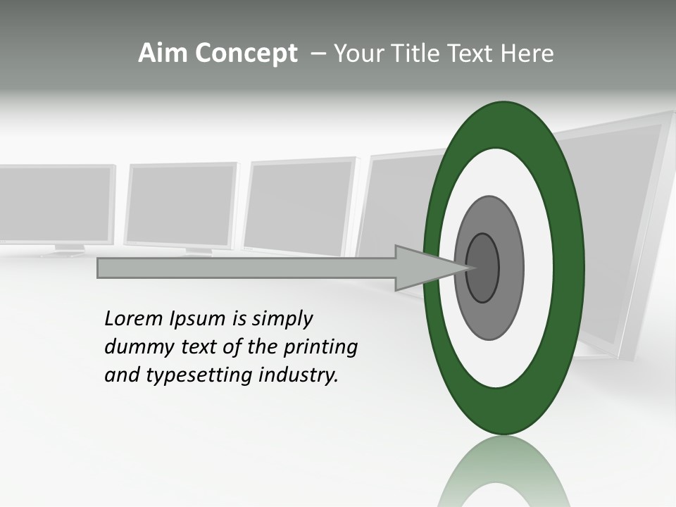 A Row Of Televisions Sitting In Front Of Each Other PowerPoint Template