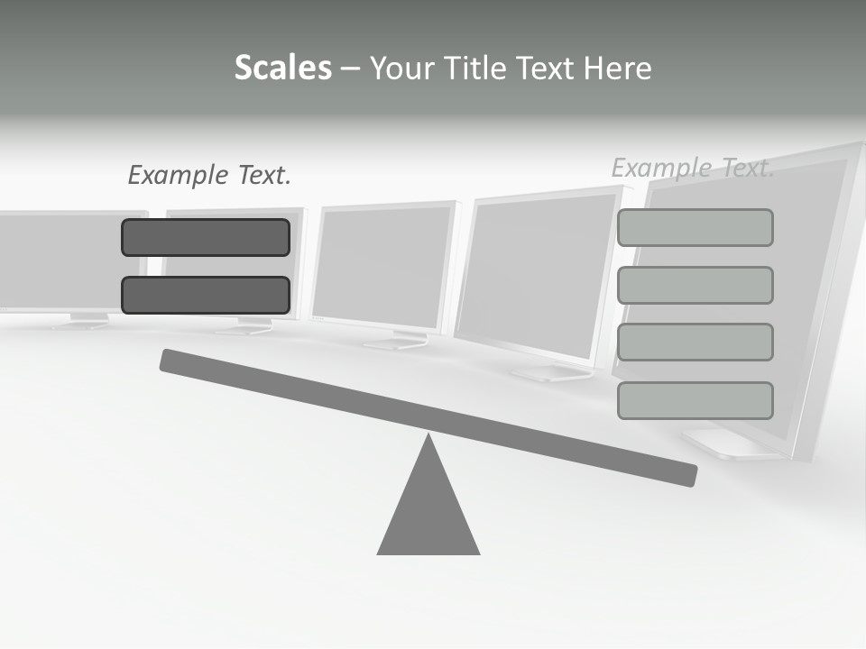 A Row Of Televisions Sitting In Front Of Each Other PowerPoint Template