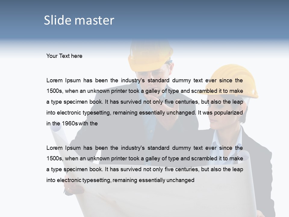 Working Urban Workplace PowerPoint Template