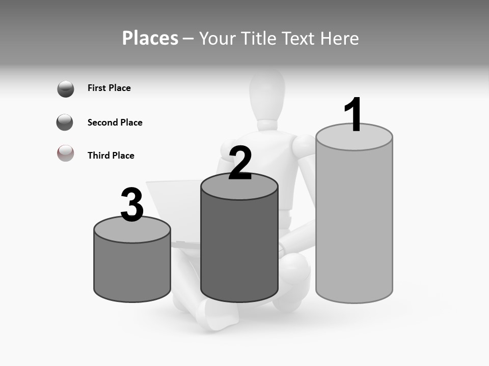 Reflection Heart Vector PowerPoint Template