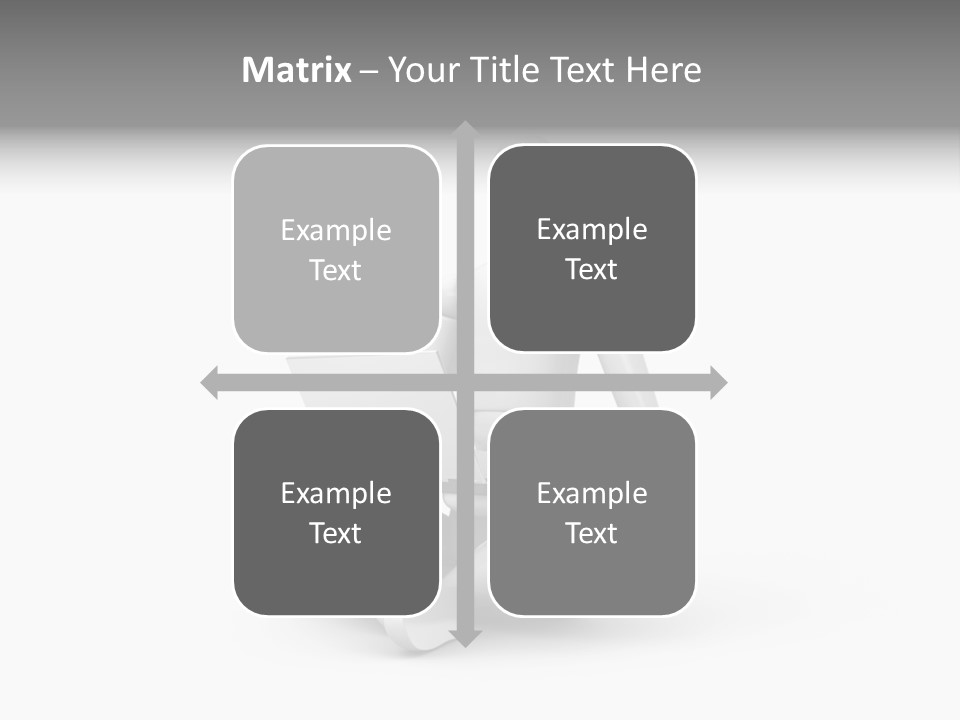 Reflection Heart Vector PowerPoint Template