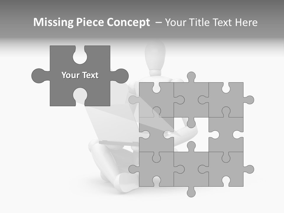 Reflection Heart Vector PowerPoint Template