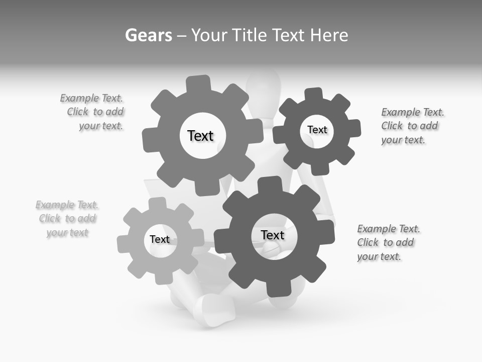 Reflection Heart Vector PowerPoint Template