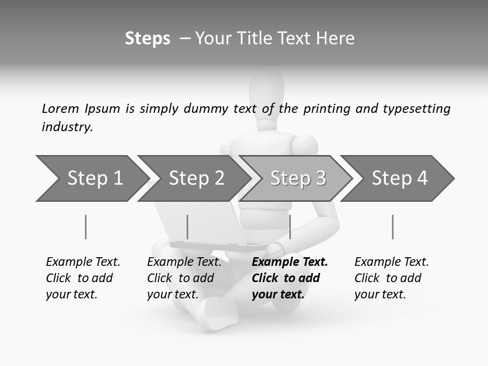 Reflection Heart Vector PowerPoint Template