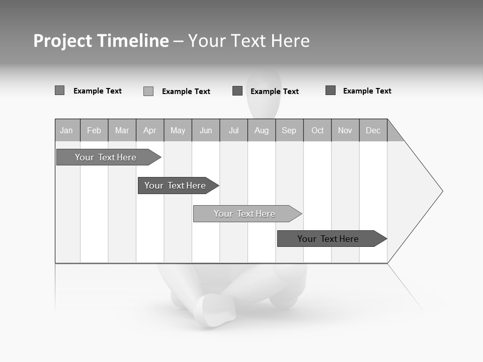 Reflection Heart Vector PowerPoint Template