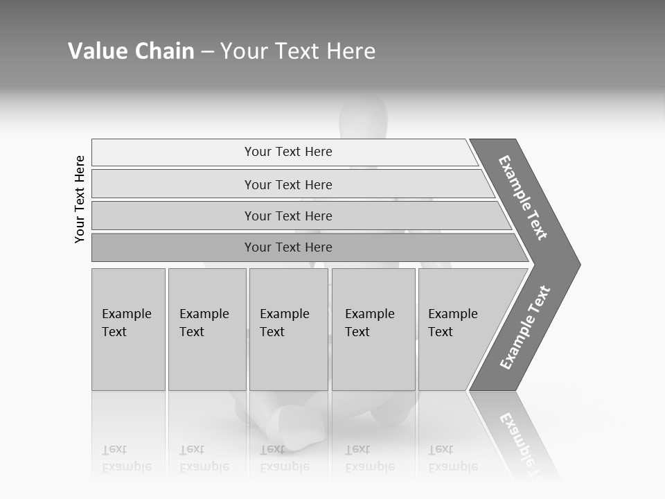 Reflection Heart Vector PowerPoint Template
