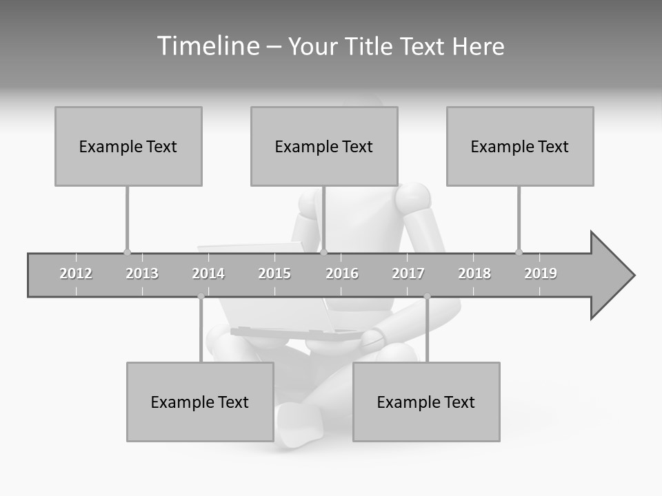 Reflection Heart Vector PowerPoint Template