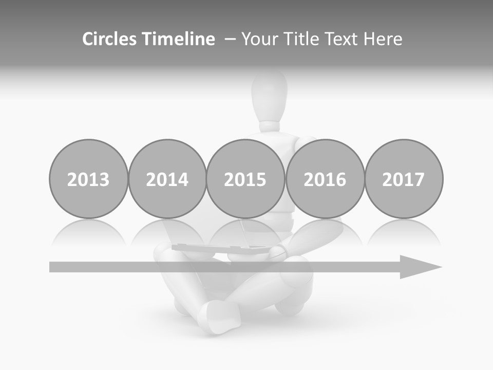 Reflection Heart Vector PowerPoint Template