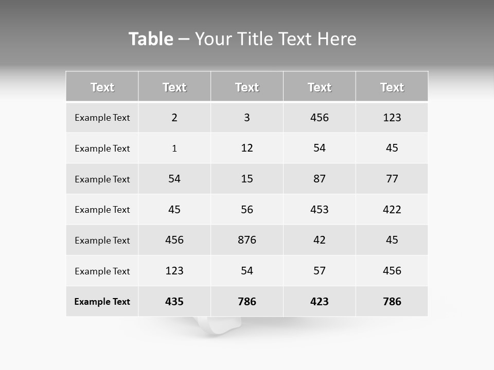Reflection Heart Vector PowerPoint Template