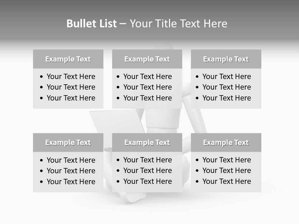 Reflection Heart Vector PowerPoint Template