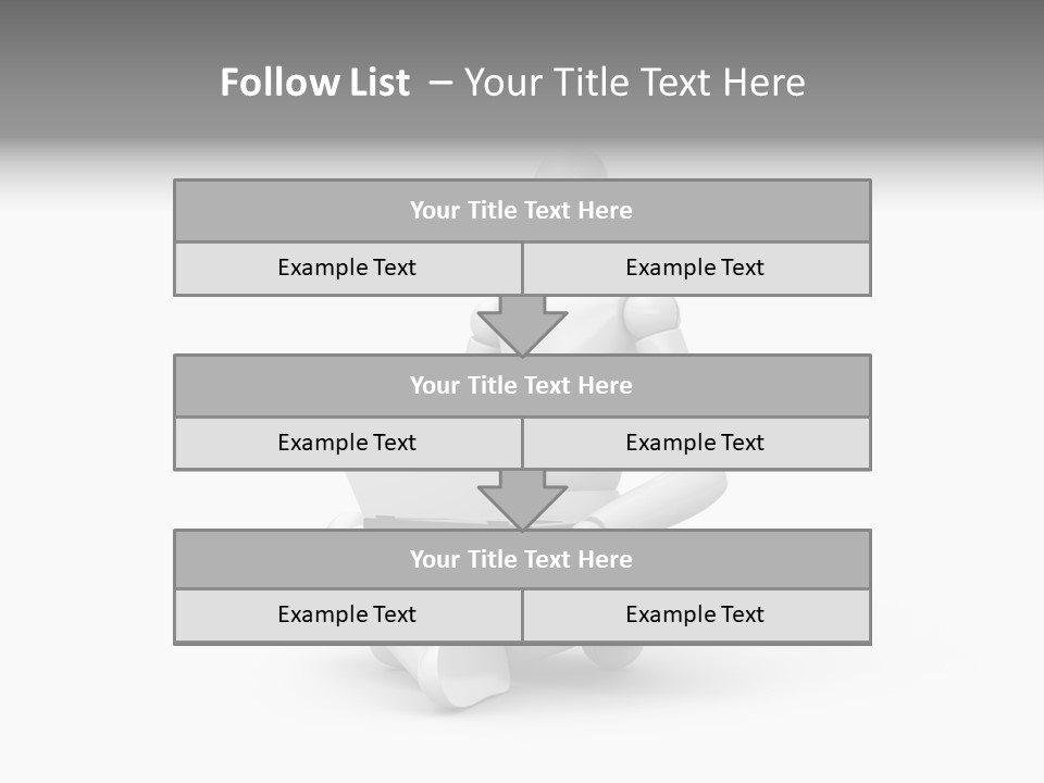 Reflection Heart Vector PowerPoint Template