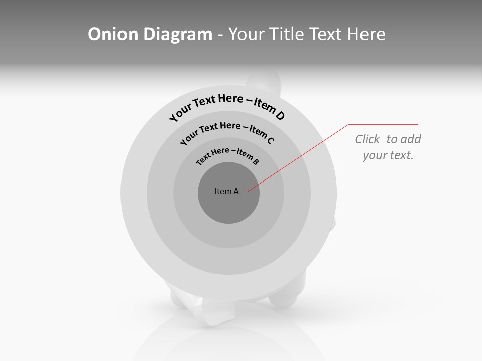 Reflection Heart Vector PowerPoint Template
