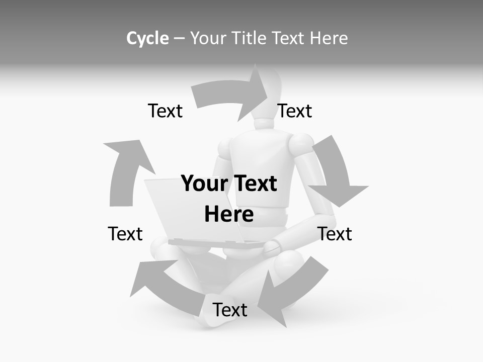 Reflection Heart Vector PowerPoint Template