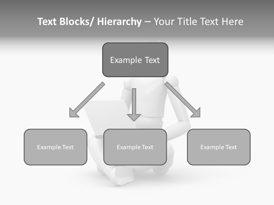 Reflection Heart Vector PowerPoint Template