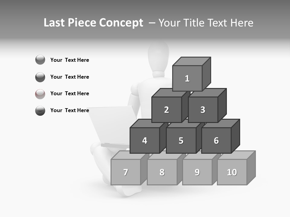 Reflection Heart Vector PowerPoint Template