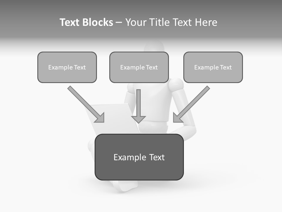 Reflection Heart Vector PowerPoint Template