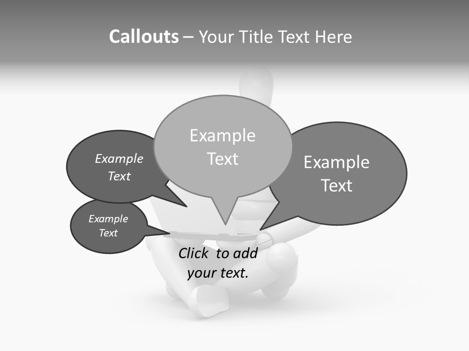 Reflection Heart Vector PowerPoint Template