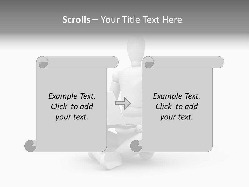 Reflection Heart Vector PowerPoint Template