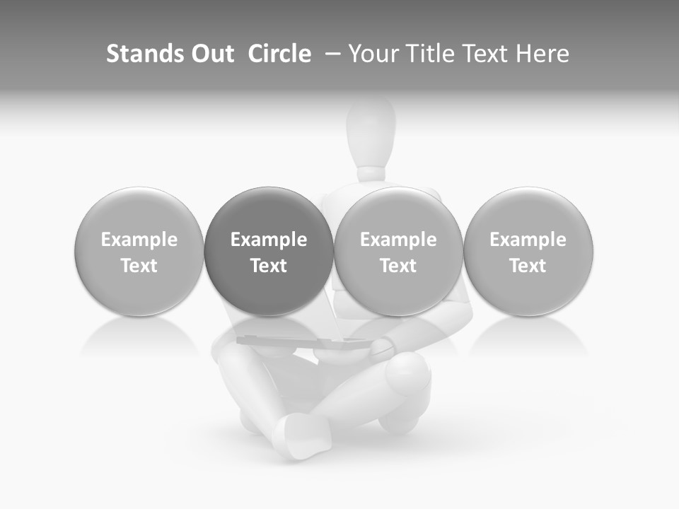 Reflection Heart Vector PowerPoint Template