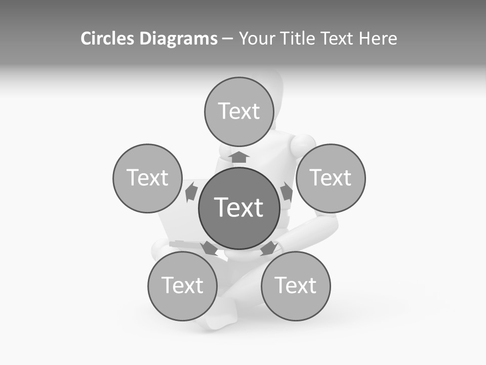 Reflection Heart Vector PowerPoint Template