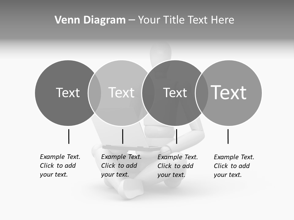Reflection Heart Vector PowerPoint Template