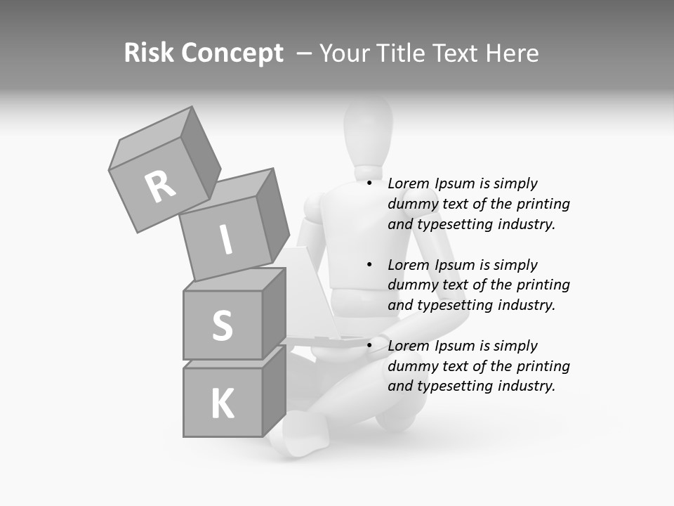 Reflection Heart Vector PowerPoint Template